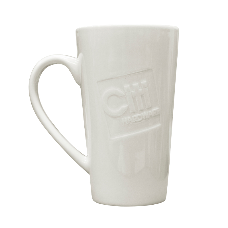 MUG CITI 8X5X14.9CM EMBOSSED